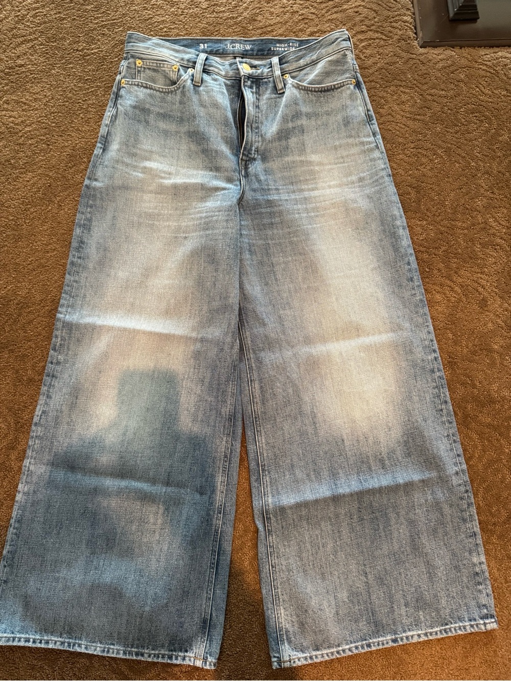 J. Crew Women’s Super Flare Light Blue Denim Jeans